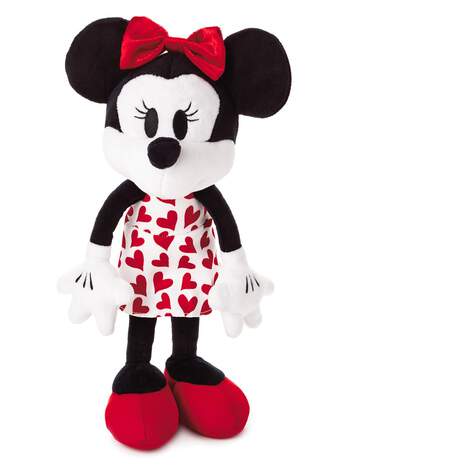 Disney Minnie Mouse in Red Heart Dress, 14", , large