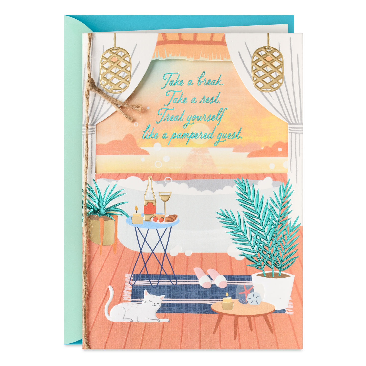 Treat Yourself Birthday Card for Friend