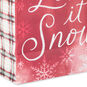 Let It Snow Weathered Red Large Holiday Gift Bag Base/Side Detail image number 5