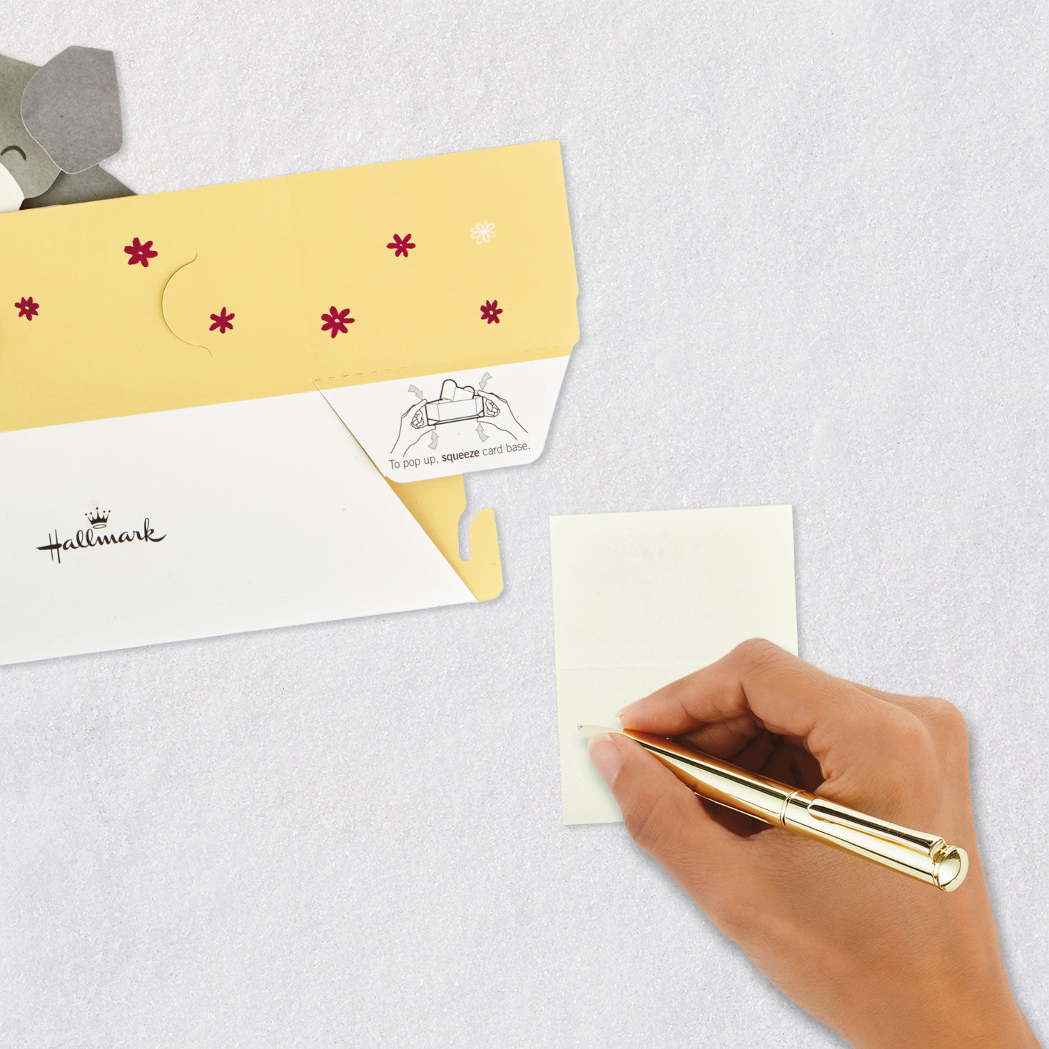 Dog With Flowers 3D Pop-Up Mother's Day Card signing card image number 6