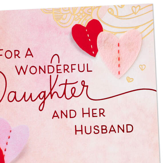 For a Wonderful Daughter and Her Husband Valentine's Day Card, , large image number 5