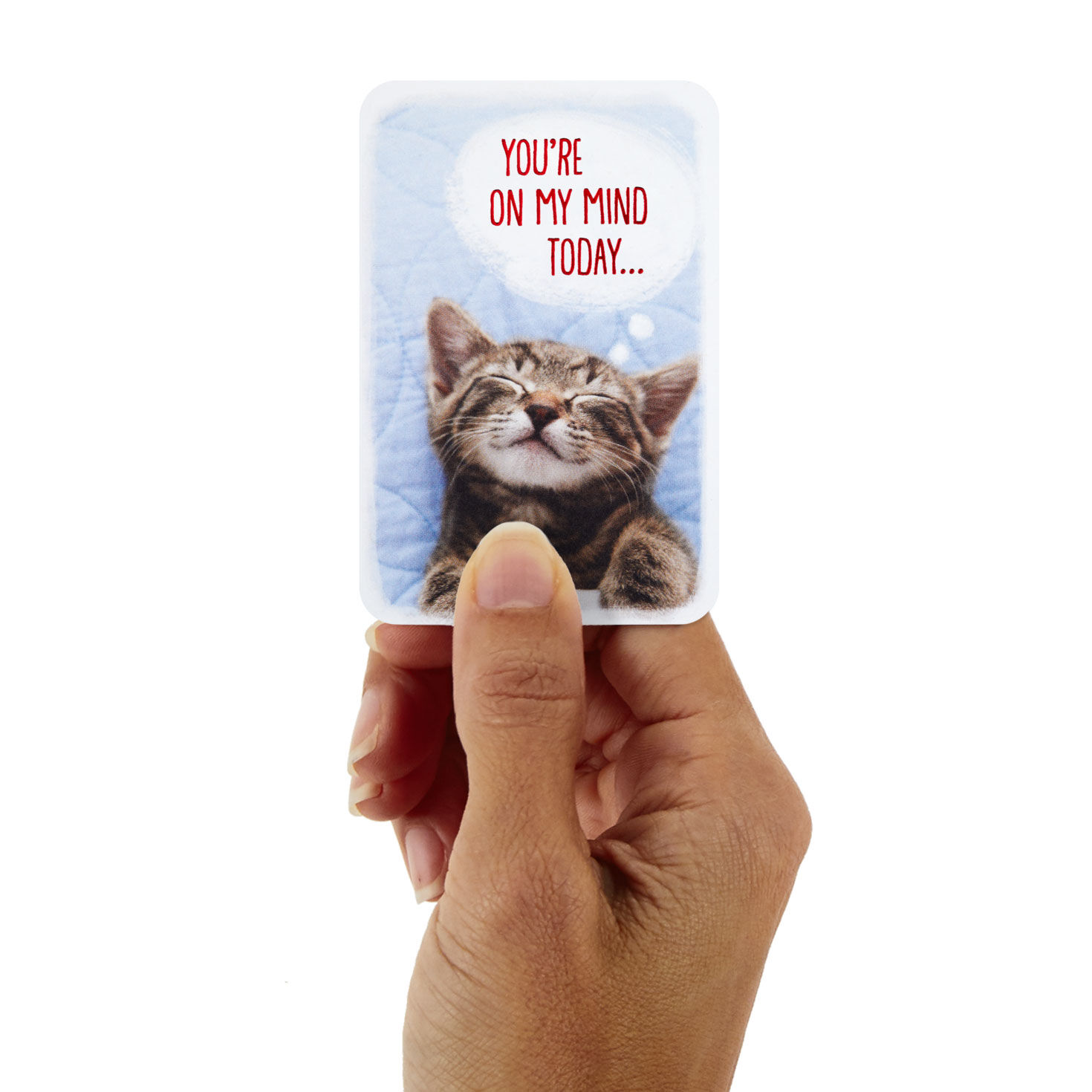 3.25" Mini On My Mind and in My Heart Thinking of You Card