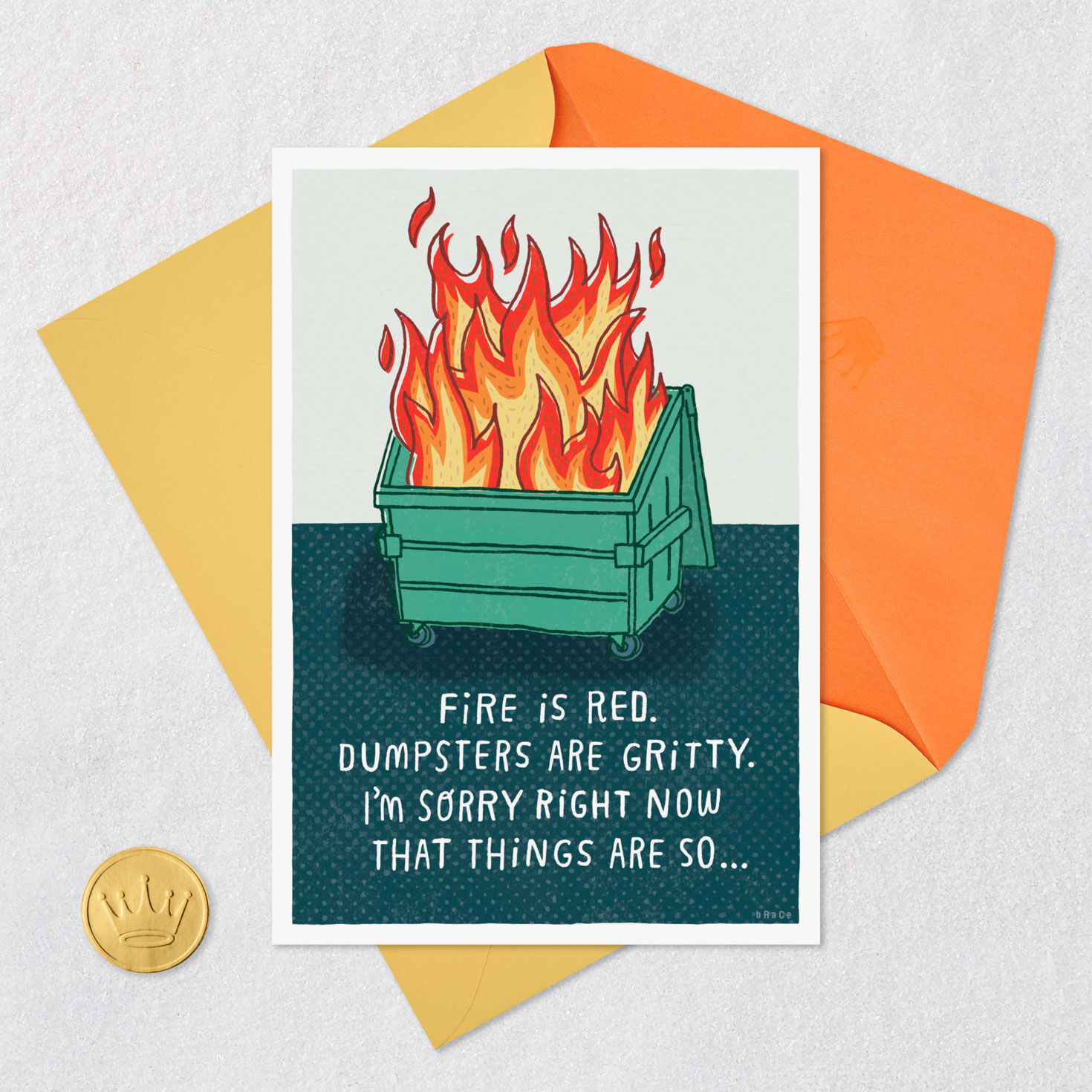 Dumpster Fire Poem Funny Support Card for only USD 3.99 | Hallmark