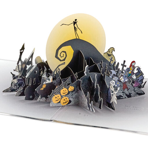 Disney Tim Burton's The Nightmare Before Christmas Happy Nightmares 3D Pop-Up Card, 