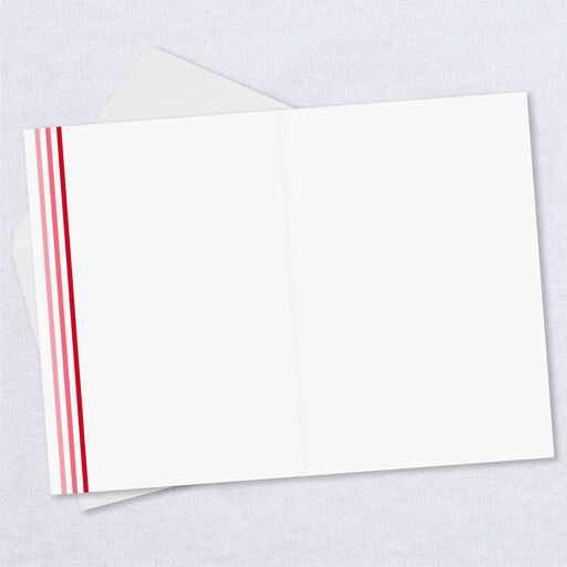 Personalized White Outline Happy Valentine's Day Photo Card, 
