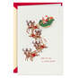 Magic and Memories Santa and Reindeer Christmas Card, , large image number 1