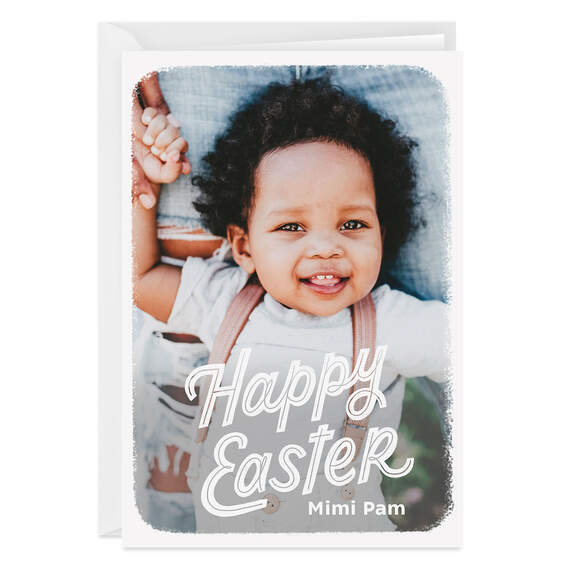 Personalized Full Photo Happy Easter Photo Card