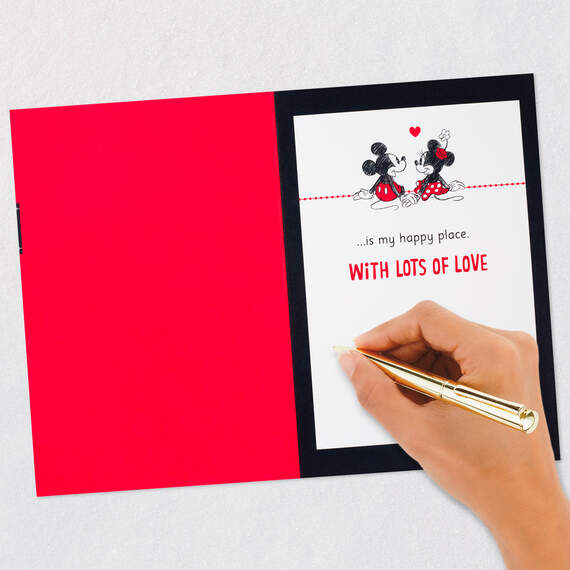Disney Mickey and Minnie Valentine’s Day Card for Wife With Magnet, , large image number 7