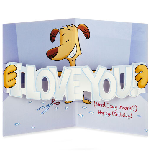 I Love You Sign Pop-Up Birthday Card for Mom, 