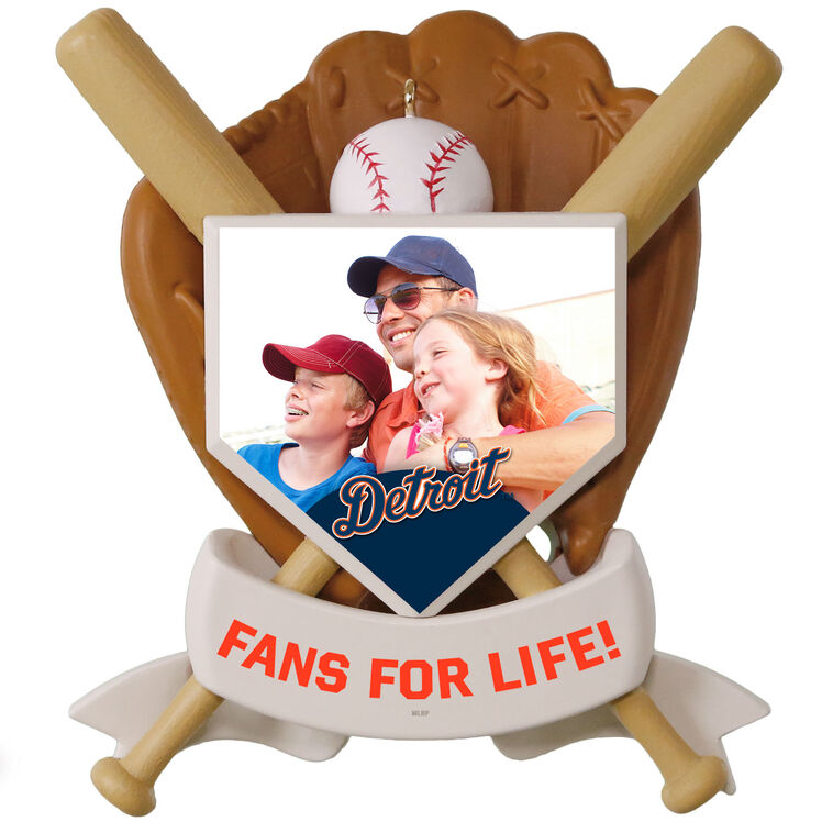 MLB Detroit Tigers™ Baseball Personalized Ornament, Custom Photo and Text