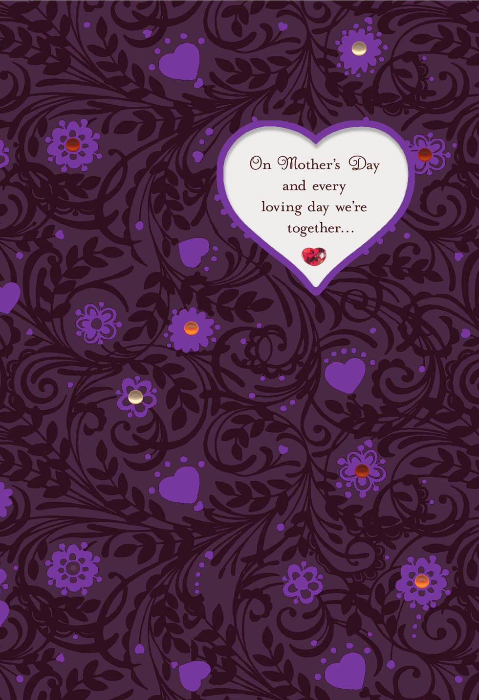 Grateful We're Together Romantic Musical Mother's Day Card