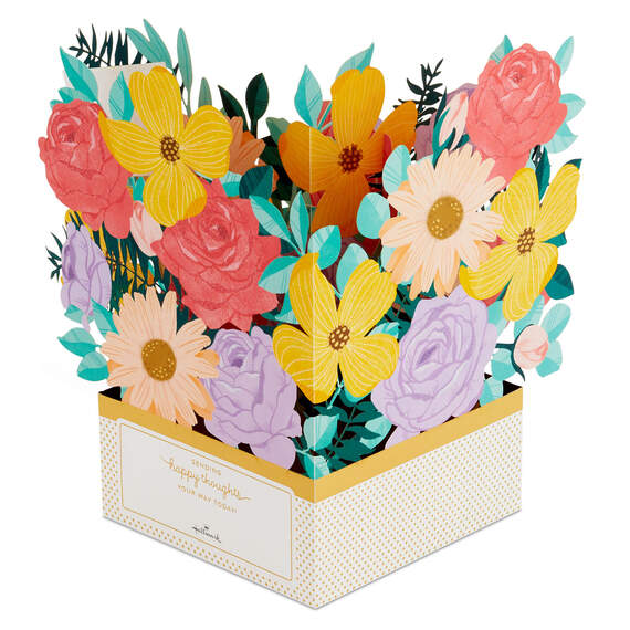 16.38" Jumbo Sending Happy Thoughts 3D Pop-Up Thinking of You Card, , large image number 3