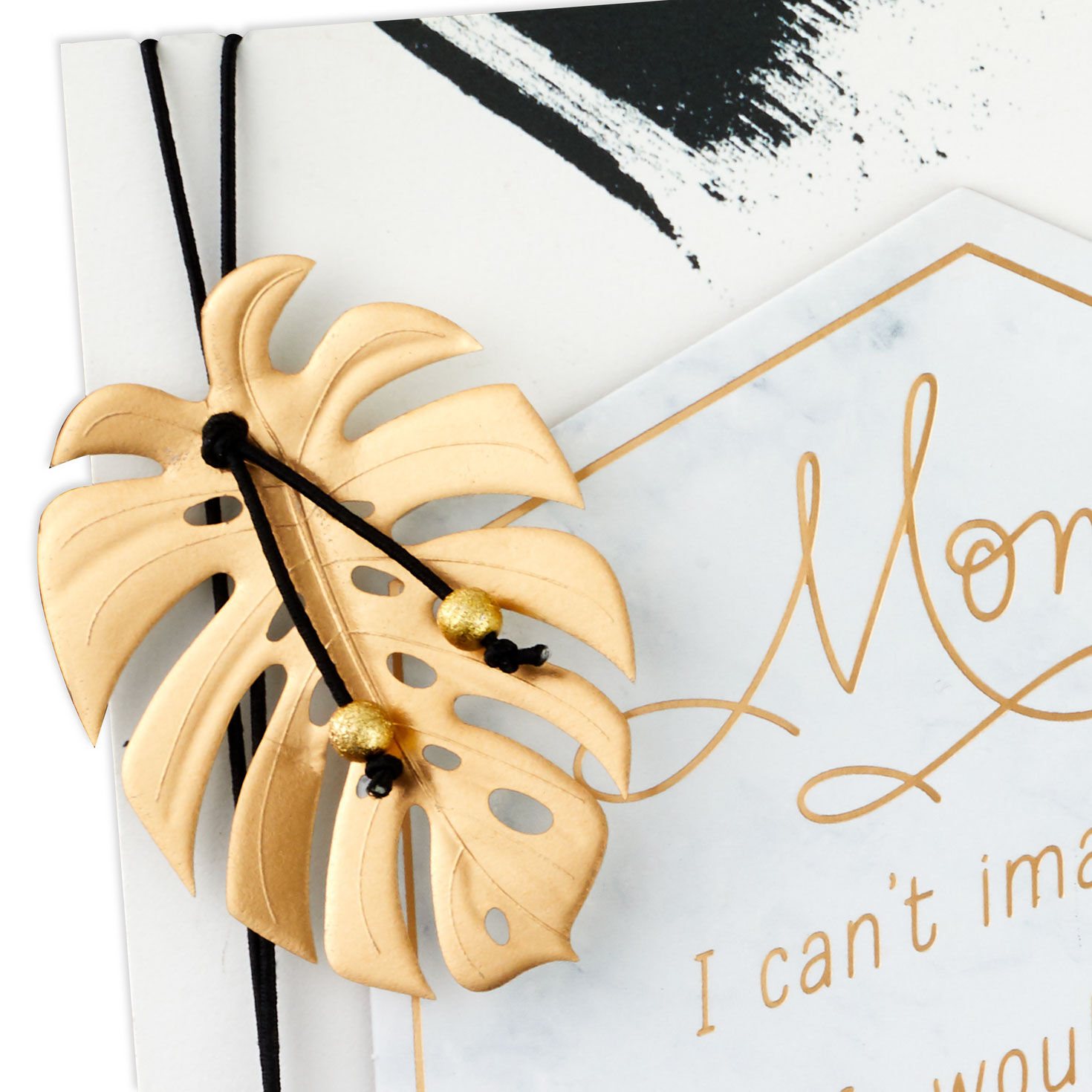 Tropical Leaves Mom Birthday Card Card Front Detail image number 5