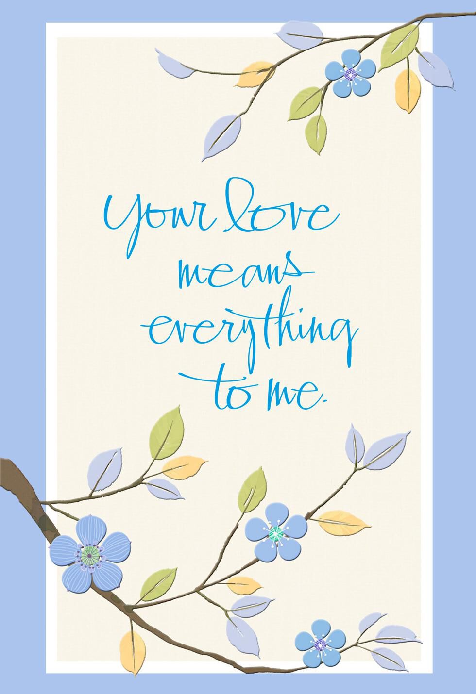 Joy and Happiness Romantic Easter Card