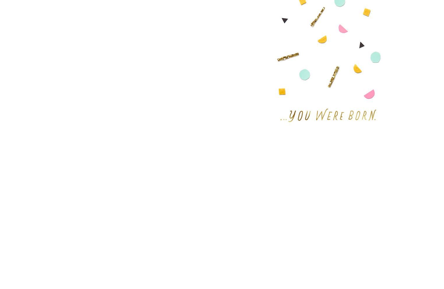 So Happy Confetti Birthday Card