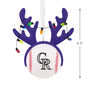 Rockies Reindeer Baseball Christmas Ornament measurement image number 3