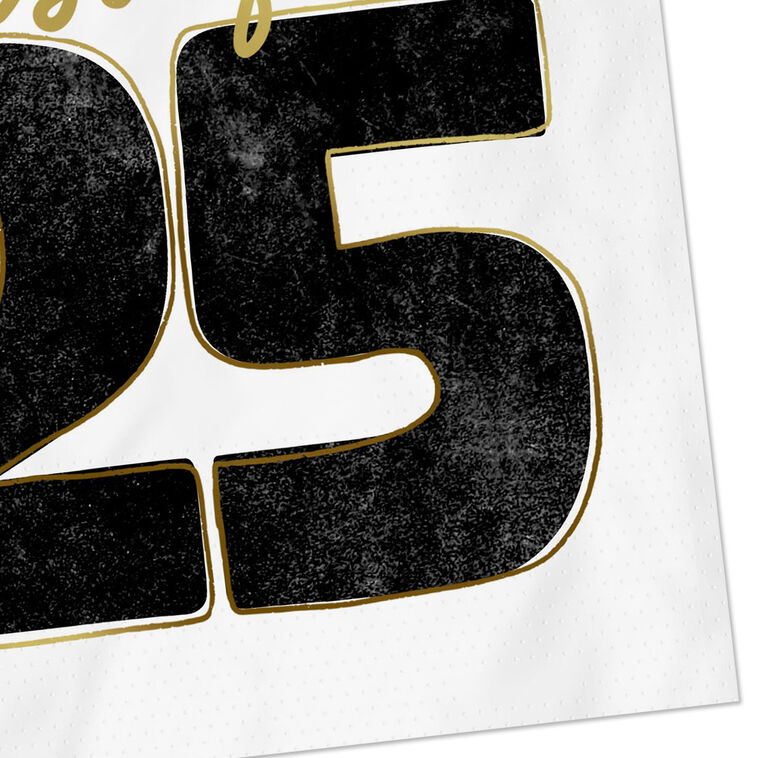 Class of '25 Graduation Cocktail Napkins Pack Front detail image number 3