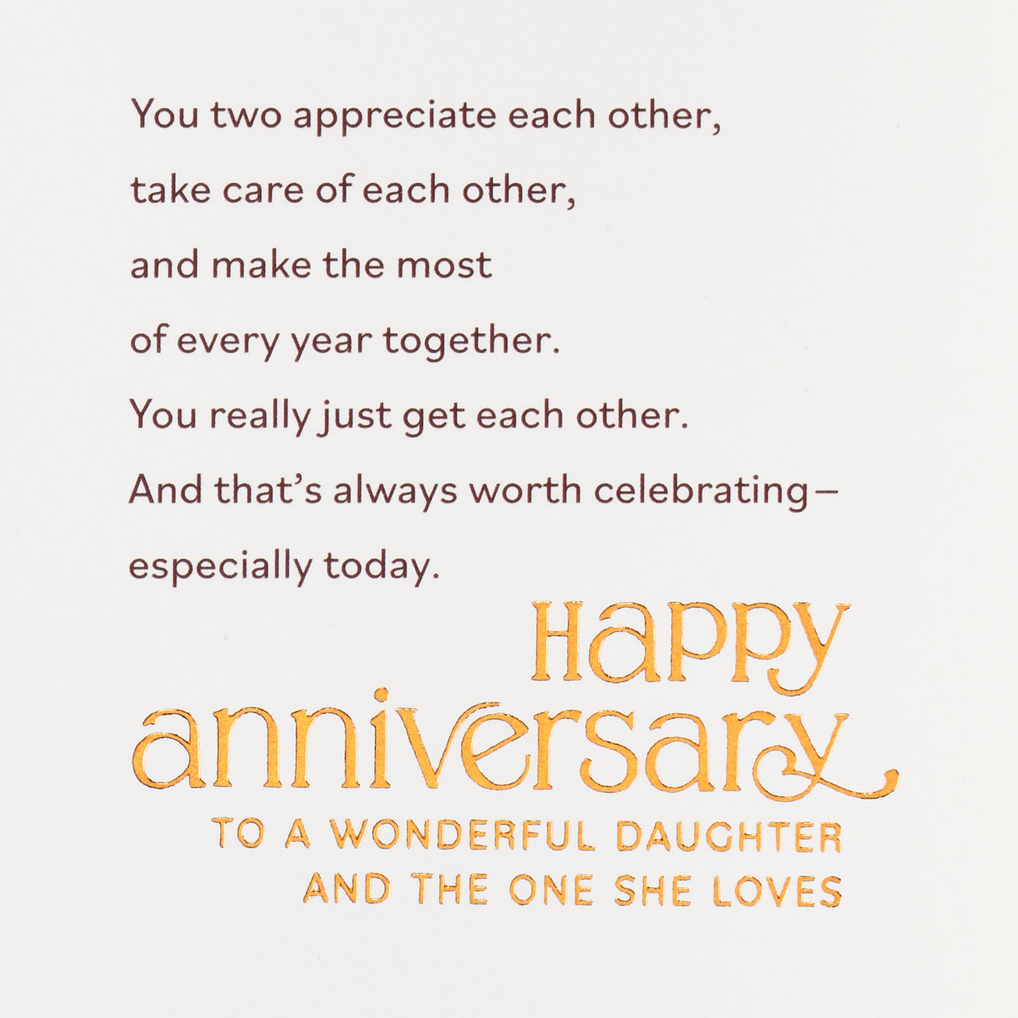 Love You Each, Love You Together Anniversary Card, , large image number 2