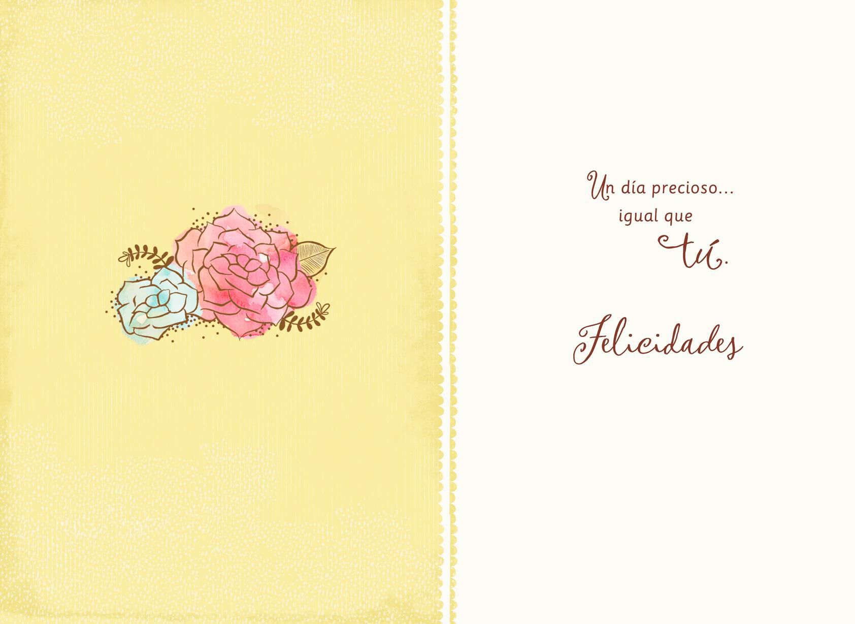 Beautiful Day Minnie Mouse Spanish-Language Mother's Day Card for Daughter
