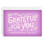 Personalized Grateful for You Card, , large image number 1