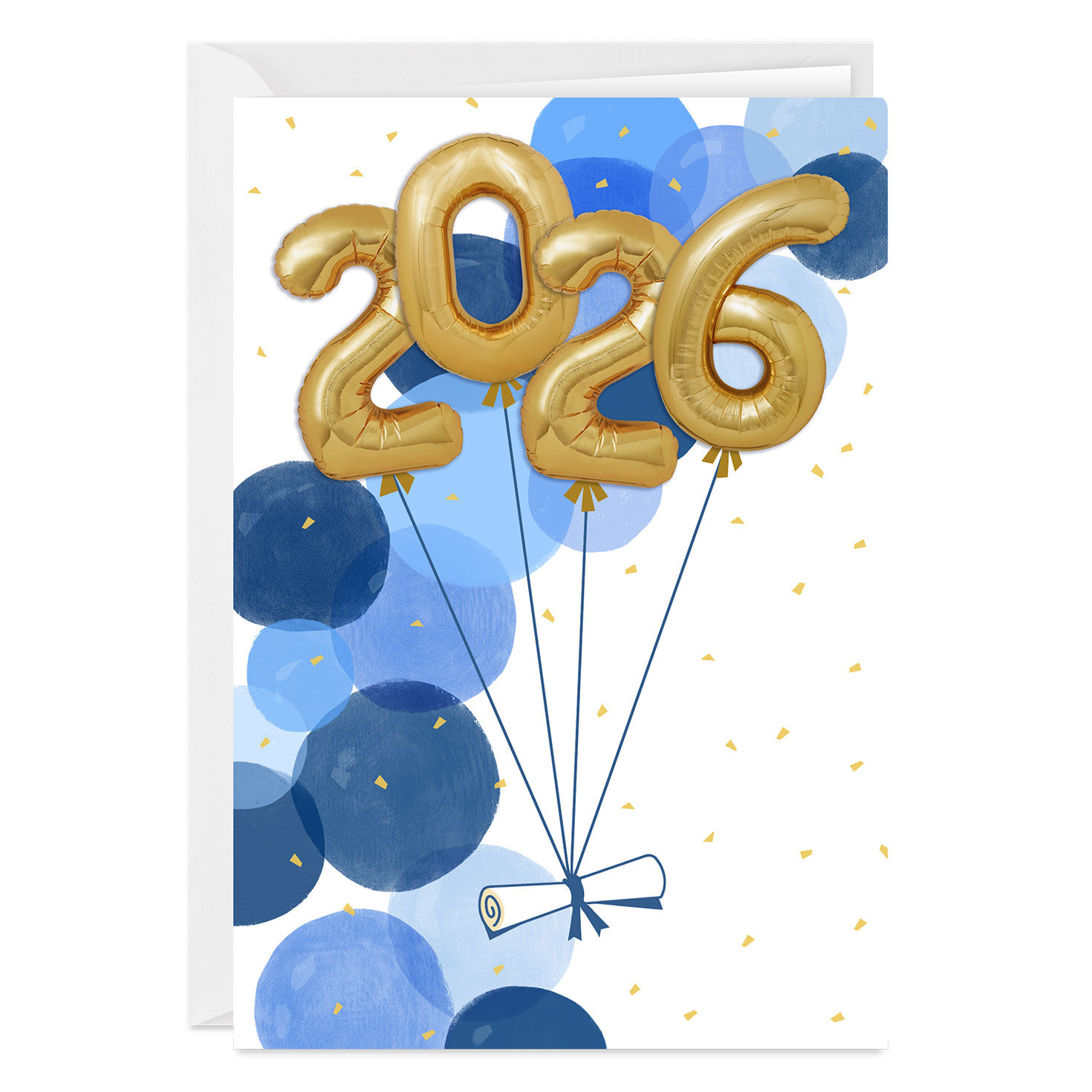 2026 Balloons Custom Graduation Card