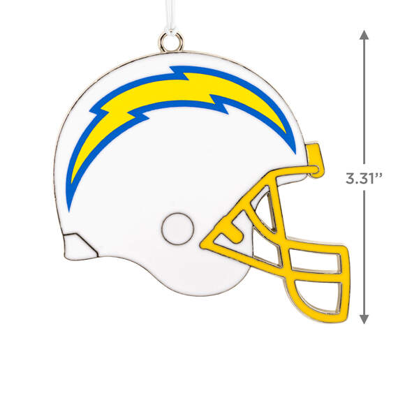 NFL Los Angeles Chargers Football Helmet Metal Hallmark Ornament, , large image number 3