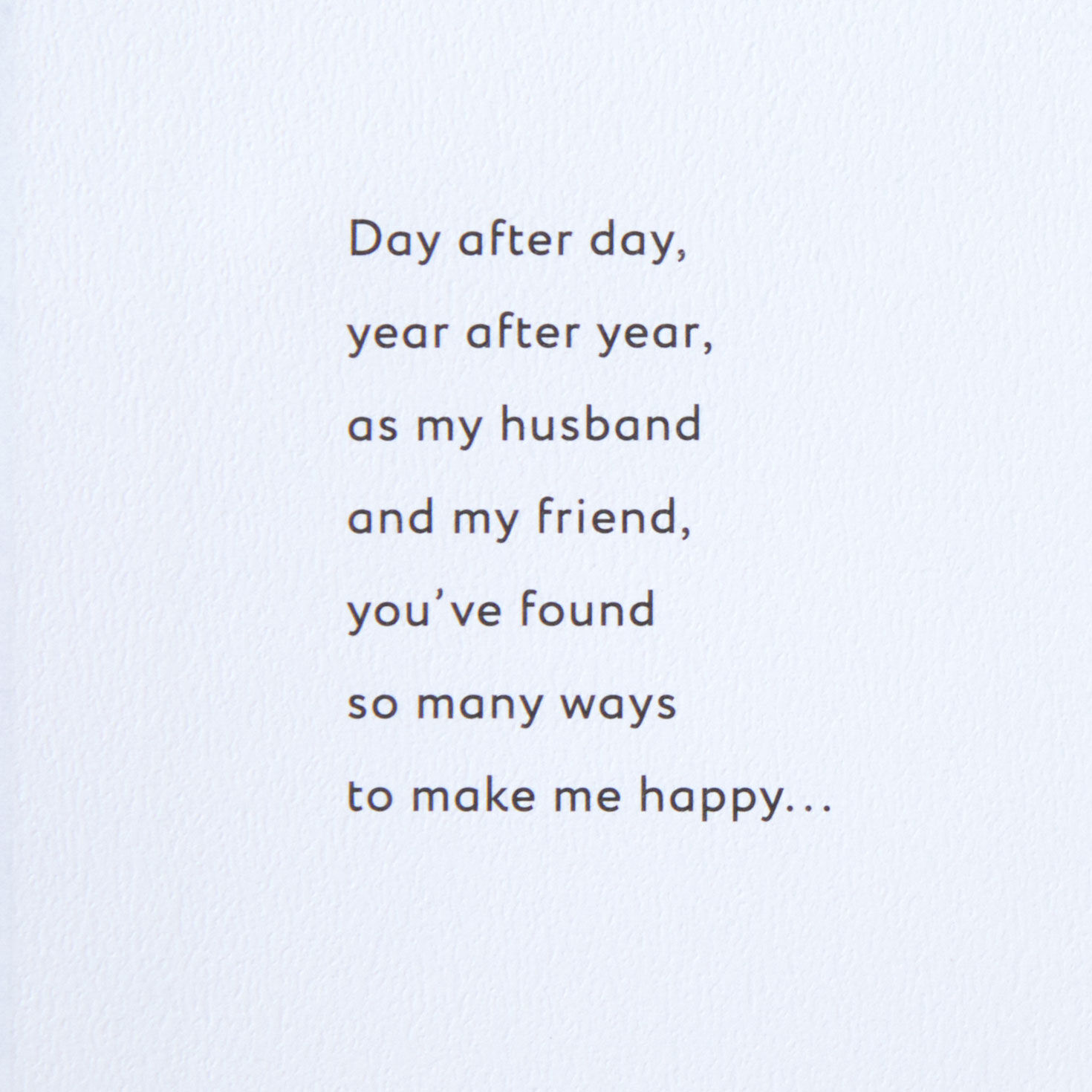 Couple Holding Hands Valentine's Day Card for Husband Sentiment image number 2