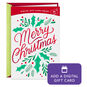 Merry Christmas Gift Card Greeting Christmas Card, , large image number 1