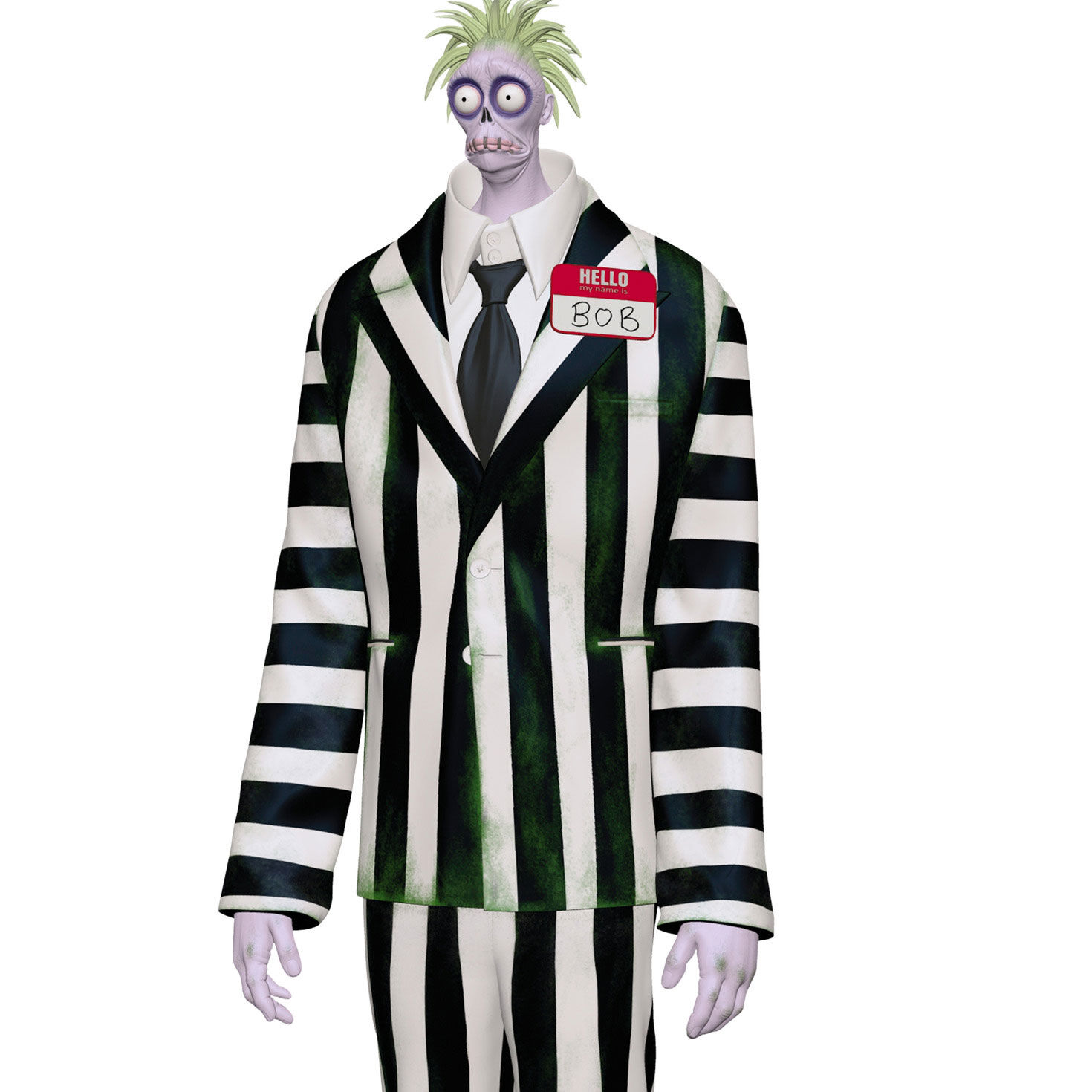 Bob as Beetlejuice Keepsake Ornament upclose view image number 5