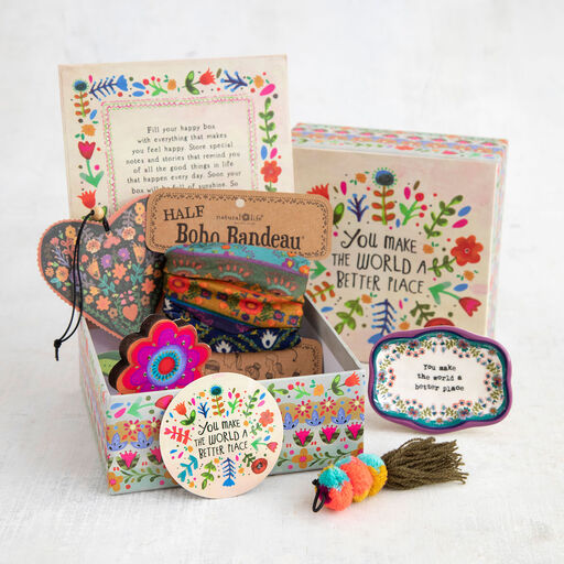 Natural Life You Make the World Better Happy Box Gift Set, 6 Pieces, 