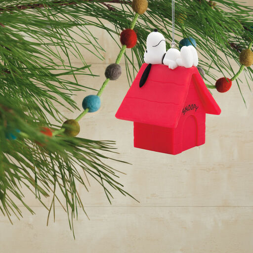 Peanuts® Snoopy on Red Doghouse Hallmark Ornament, 