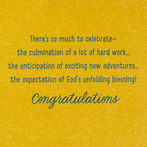Celebrating You Religious Money Holder Graduation Card, 