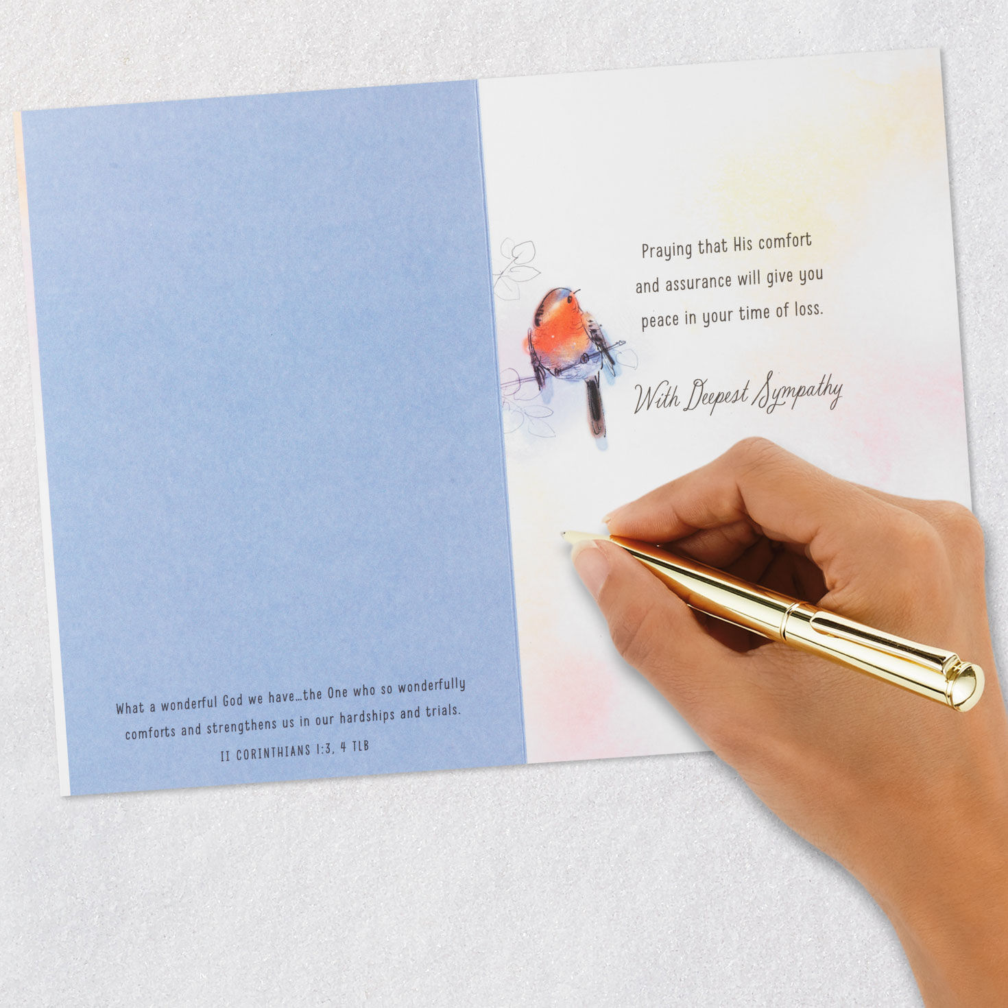 The Tender Grace of Christ Religious Sympathy Card, , large image number 7