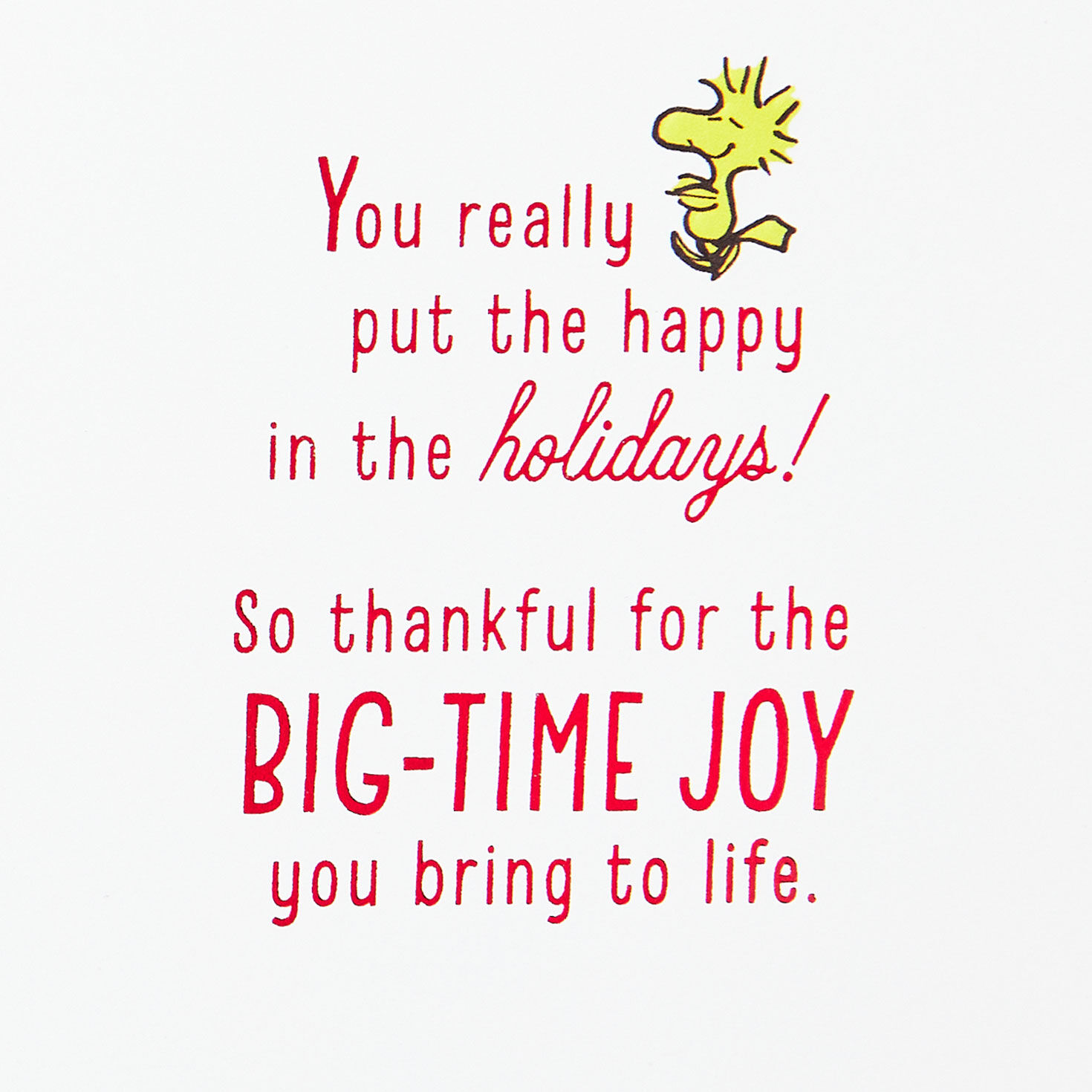 Peanuts&reg; Snoopy and Woodstock in Wreath Christmas Card for Son, , large image number 2