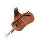 Brown Faux Leather Eyeglass Case With Clip  image number 2
