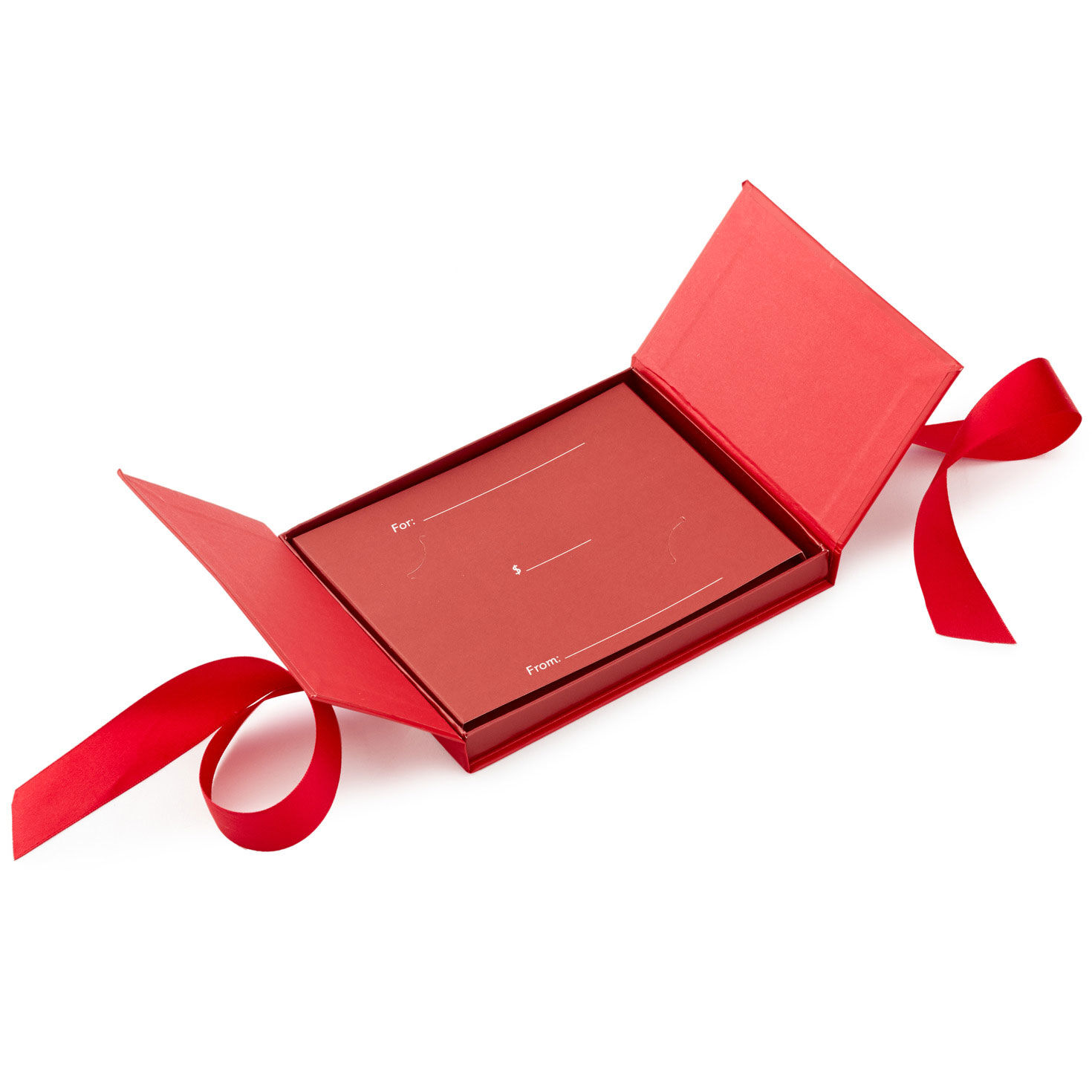 Red With Bow Gift Card Holder Box  image number 2