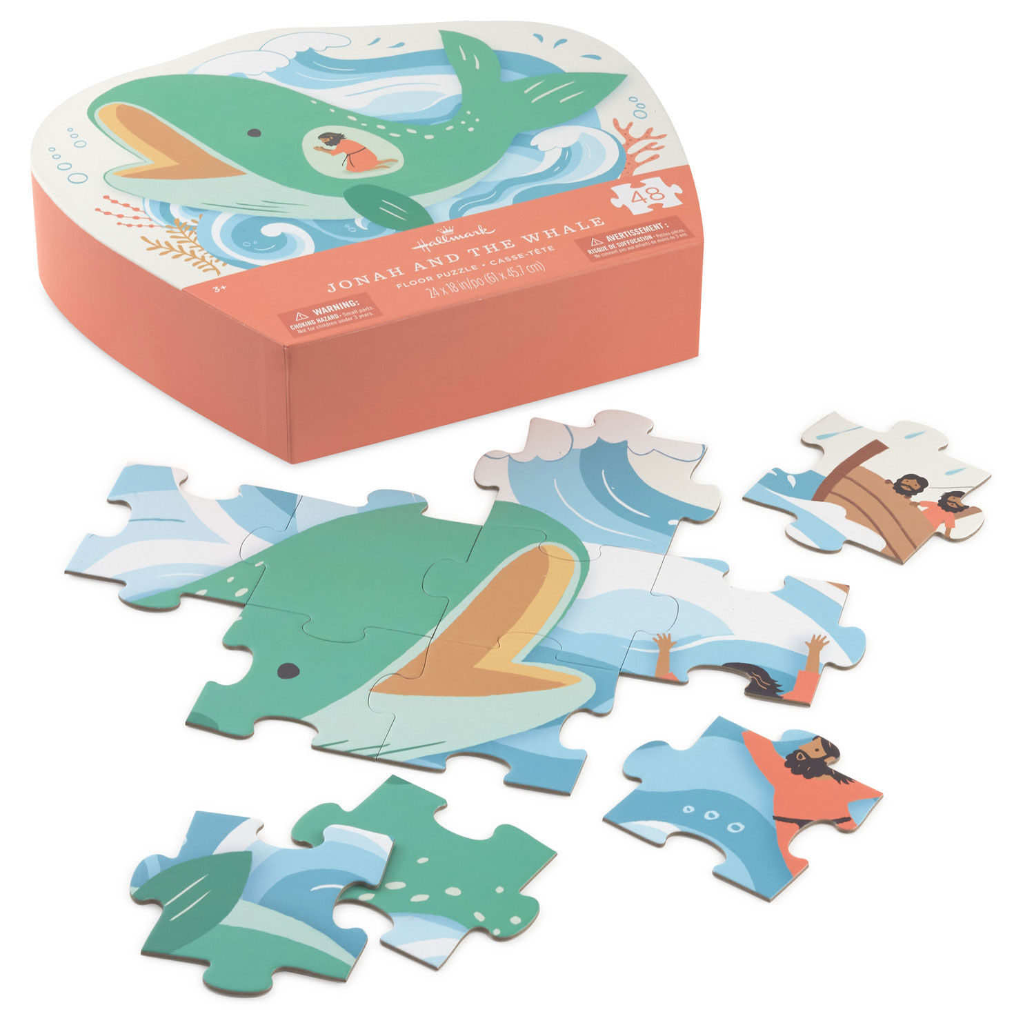 Jonah and the Whale 48-Piece Floor Puzzle - Kids Puzzles &amp; Games | Hallmark