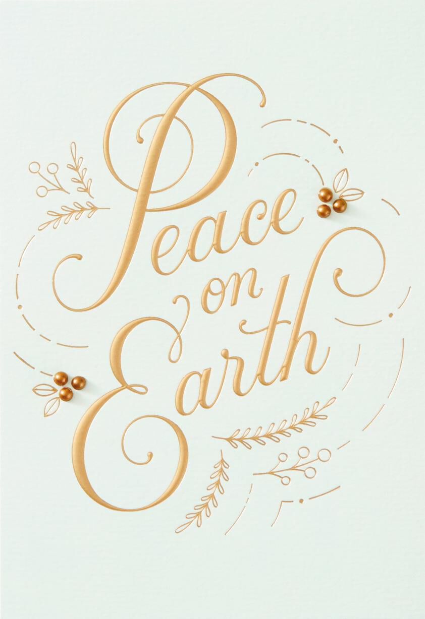 Peace on Earth Christmas Card