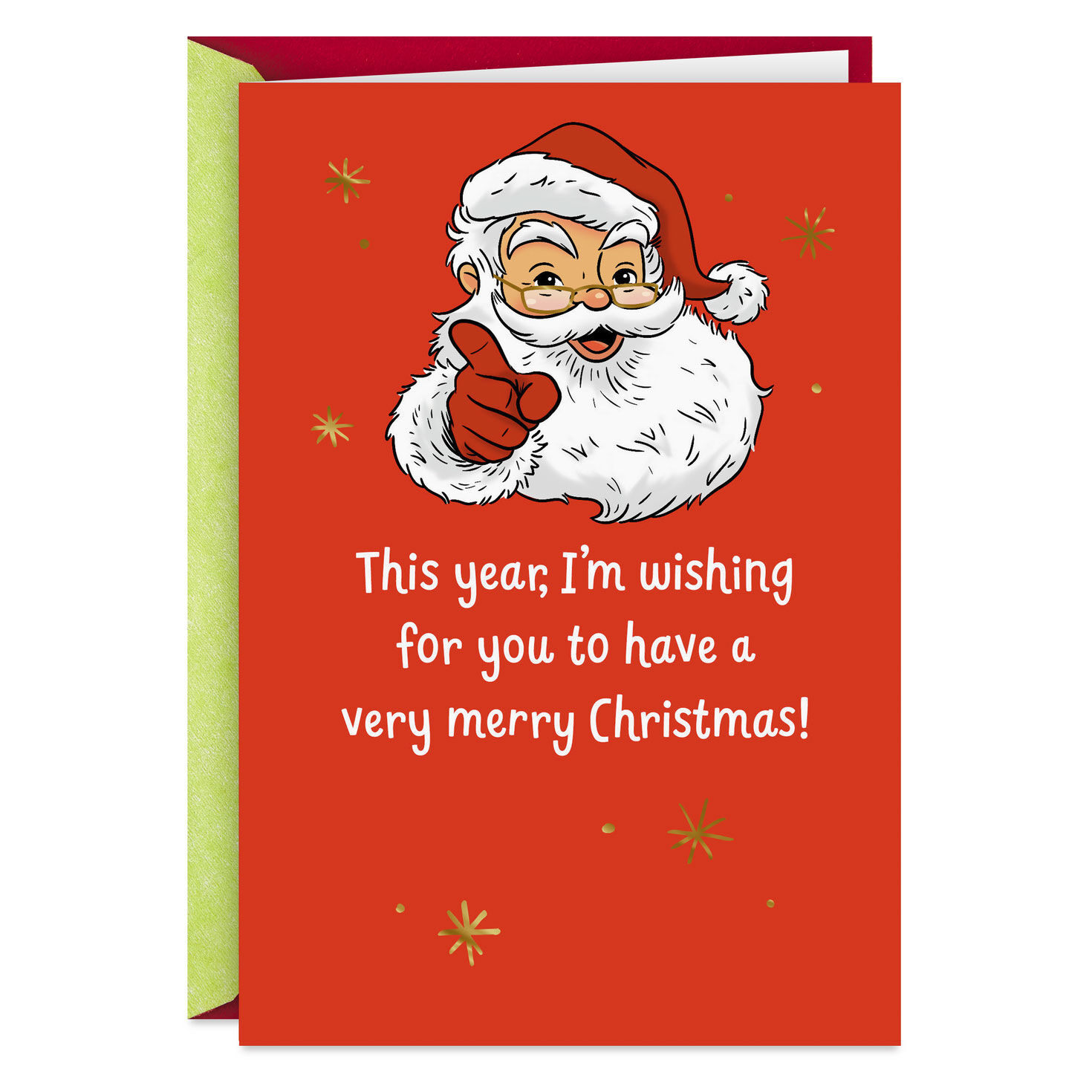Pessimistic Wishes Funny Christmas Card