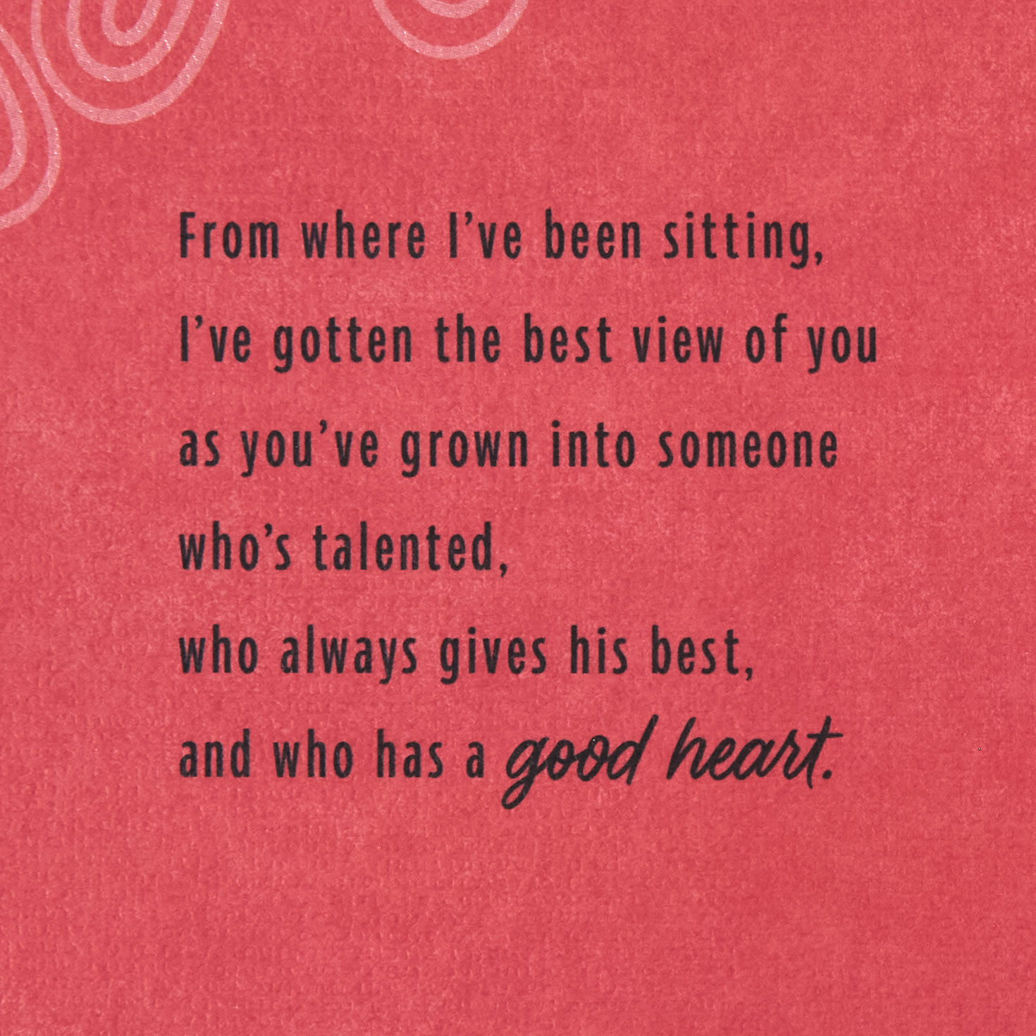 Doodled Hearts on Red Son Valentine's Day Card Sentiment image number 2