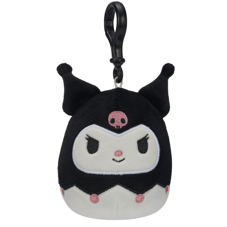 3.5" Squishmallows Sanrio Kuromi Plush Backpack Clip