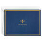 Gold Bee on Dark Blue Thank You Note Cards Pack card front image number 2