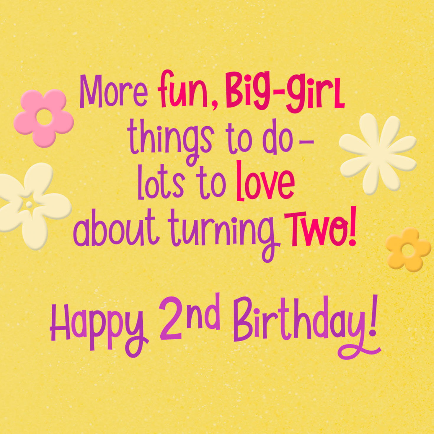 Laughing, Exploring, Dreaming 2nd Birthday Card for Girls for only USD 3.99 | Hallmark