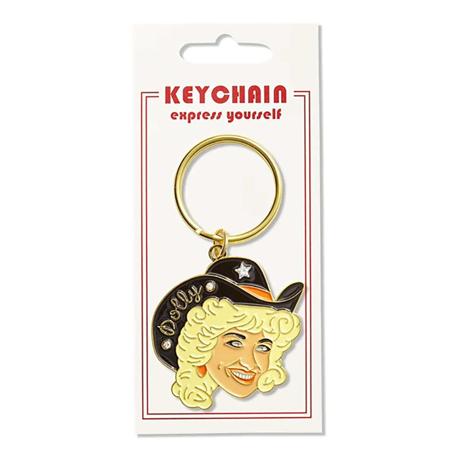 The Found Dolly Parton Cowgirl Enamel Keychain for only USD 10.99 | Hallmark