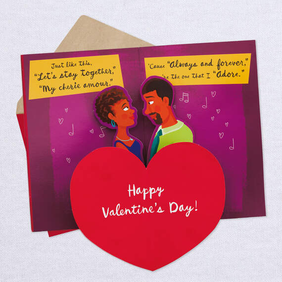 R&B Song Titles Romantic Pop-Up Valentine's Day Card, , large image number 9