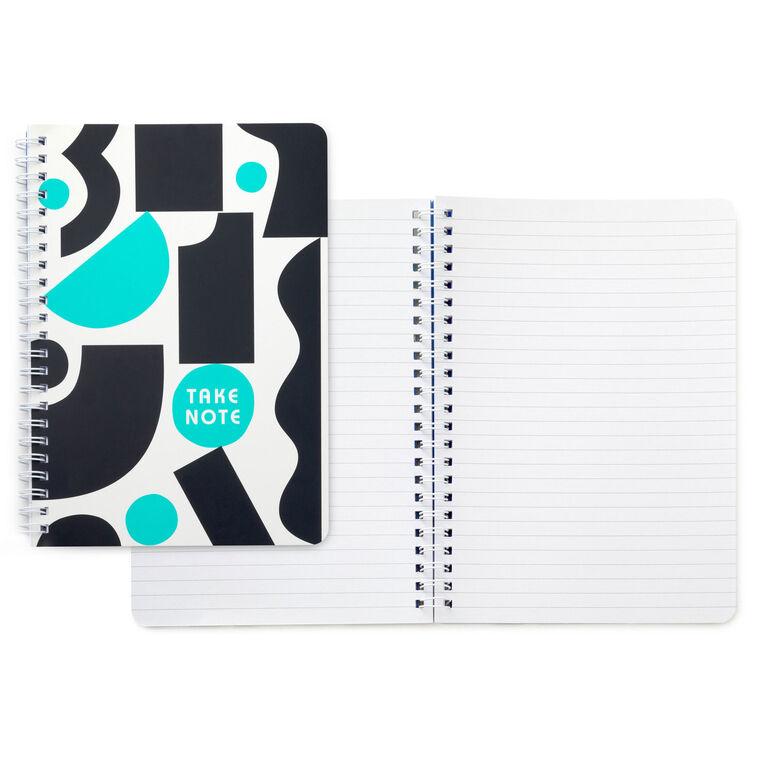 Black and White Take Note Spiral Notebook  image number 2