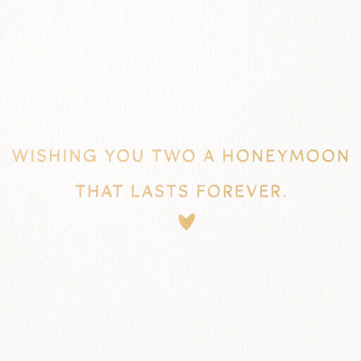 A Honeymoon That Lasts Forever Wedding Card, 