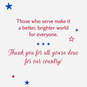 You Make the World Better for Everyone Veterans Day Card, , large image number 2