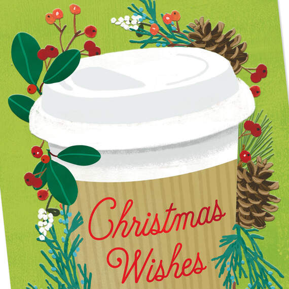 Coffee Cup Money Holder Christmas Card, , large image number 4