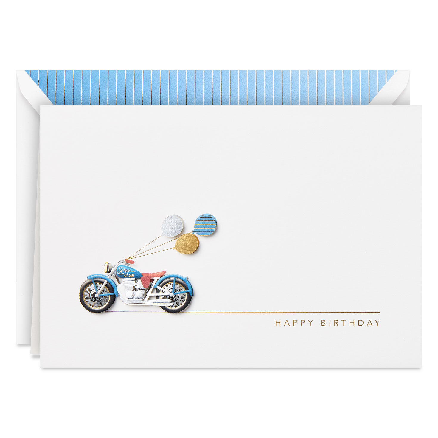 Gears to You Motorcycle Birthday Card